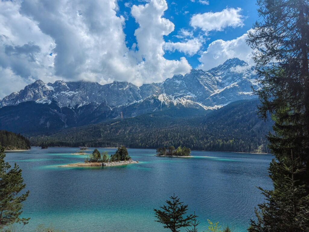 Eibsee on a sunny day